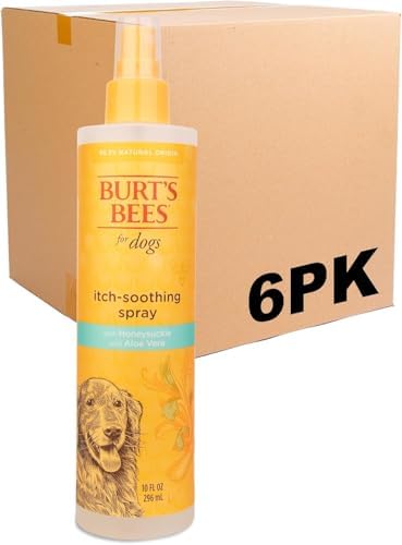 Burt's Bees for Pets Itch Soothing Dog Spray, Honeysuckle Aloe, 10 Oz, 6-Pk