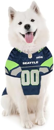 Pets First NFL Seattle Seahawks Dog Jersey, Size Small, Football Shirt Costume for Pet, Dog Sports T-Shirt, NFL Team Clothing for Cats, Licensed Pet Apparel Available in 7 Sizes and 32 Teams