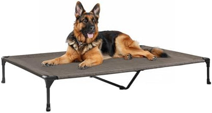 Veehoo Outdoor Elevated Dog Bed Large Sized Dogs, Cooling Raised Dog Cots