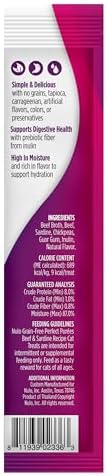 Nulo Freestyle Lickable Cat Treats - Perfect Purées Beef & Sardine, Squeezable Grain-Free Wet Cat Food Topper, High Moisture for Hydration, 48 x 0.5oz