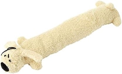 Multipet Original Loofa Dog Plush Toy - Squeaky Toy for All Dogs - Extra Soft Plush - Stuffed Animal Dog Toys for Playing - Cute Dog Pet Toy (1 Count, 12”, Random Color Surprise)