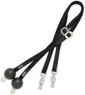 SmartEquine Quiet Drop Horse Cross Ties, Sold in Pairs (2), Black