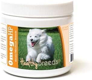 Healthy Breeds American Eskimo Dog Omega HP Fatty Acid Skin and Coat Support Soft Chews 60 Count