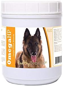 Healthy Breeds Belgian Tervuren Omega HP Fatty Acid Skin and Coat Support Soft Chews 90 Count