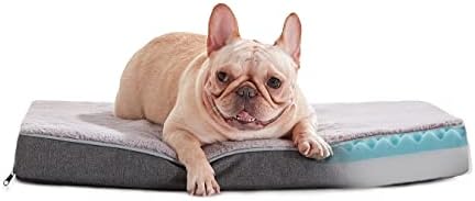 WATANIYA PET Medium Dog Beds for Medium Dogs, Memory Foam Dog Bed, Orthopedic Small Dog Bed with Washable Cover & Waterproof Liner, Plush Puppy Bed with Anti-Slip Bottom (29’’x 18’’)