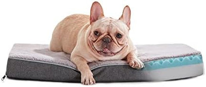 WATANIYA PET Medium Dog Beds for Medium Dogs, Memory Foam Dog Bed, Orthopedic Small Dog Bed with Washable Cover & Waterproof Liner, Plush Puppy Bed with Anti-Slip Bottom (29’’x 18’’)