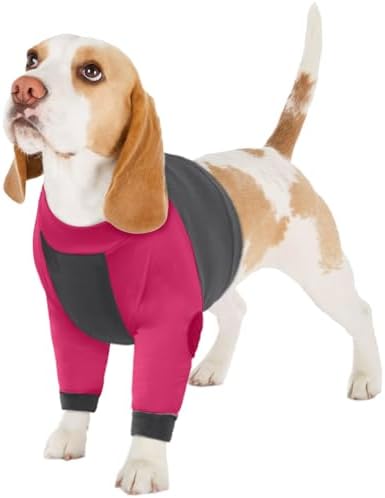 Lelepet Dog Recovery Sleeve, Dog Long Sleeve Shirt Stop Licking M