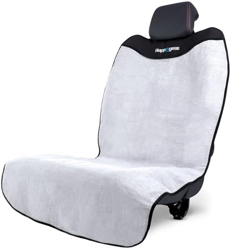 HAPPEGEAR Happeseat Waterproof Car Seat Cover & Protector, Silver