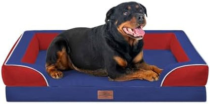 Comfort Expression Orthopedic Dog Bed for Extra Large Dogs with Bolster