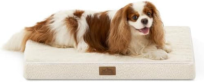 COZY KISS Flat Dog Crate Bed Washable for Medium Small Dogs, M 30x20 inch