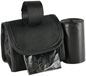 Five Star Pet Purse Style Dispenser with 2 Rolls Made in USA Easy Open Poop Bags Dog Waste Bags (Solid Black)