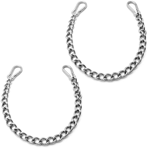 12 inches Stainless Steel Horse Curb Chain Hackamore Chain 2 Pack