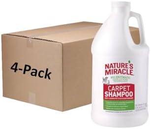 Nature's Miracle Carpet Shampoo Pet Stain & Odor Remover, 64 oz (4 Pack)