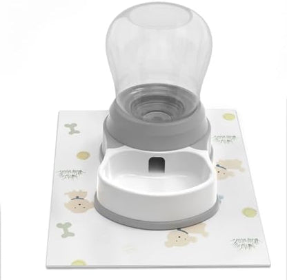 STALTWO 1 Gallon Automatic Dog Water Dispenser, Non-Slip Mat, BPA-Free