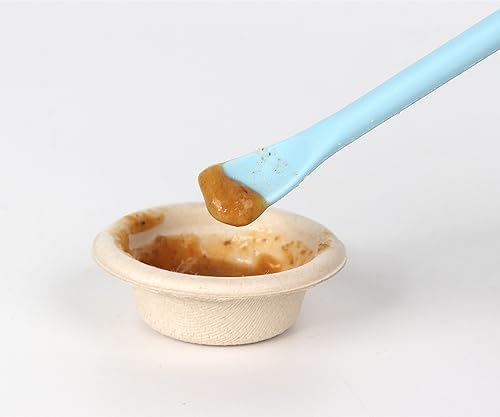 2Pcs Blue Reptile Feeding Spoon, Crested Gecko Food Mixing Stirrer