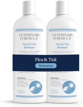Veterinary Formula Flea & Tick Shampoo for Dogs & Cats, 16 oz, 2-Pack