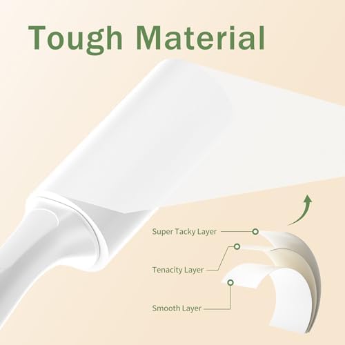 Mini Lint Roller 2 Pack for Pet Hair, 100 Sheets Total
