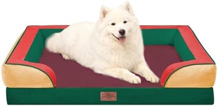 Comfort Expression Orthopedic Dog Beds for Large Sized Dog with Bolster