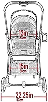 Pet Gear 3-in-1 Travel System, View 360 Stroller Converts to Carrier and Booster Seat with Easy Click N Go Technology, for Small Dogs & Cats, 4 Colors, Blossom- 4 Wheel