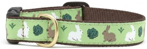 Up Country Garden Rabbit Pattern (Garden Rabbit Dog Collar, Medium (12 to 18 Inches) 5/8 Inch Narrow Width)