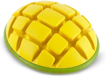 BarkBox Go Mango Tough Squeaky Rubber Dog Toy - Large