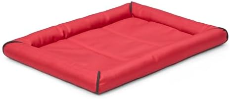 MidWest Homes for Pets Ultra-Rugged MAXX Dog Bed, Water Repellant, Easy Wipe Clean, Super Durable, Fits 24-inch Dog Crates, Red, 23L x 18W x 3H inches