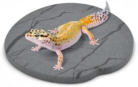 Reptile Basking Platform, 6''x6'' Basking Rocks for Bearded Dragons Turtle
