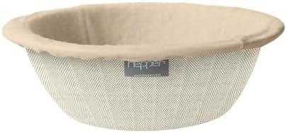 Hepper Cat Nest - Washable Cat Bed - Cream Herringbone