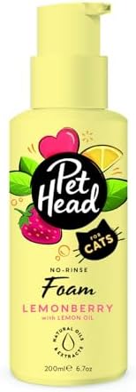 Pet Head Felin' Good Cat No Rinse Foam | Fruity Scent | 6.7 fl. oz.