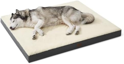 Bedsure XXL Dog Bed, Giant Pet Bed with Washable Cover, 53x36 Inch Grey