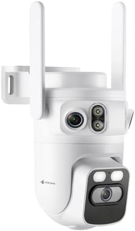 Kittyhok Home Security Camera System Wireless, 2K Triple Lens Cameras