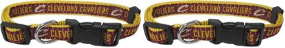 New & Improved Pets First NBA Cleveland Cavaliers Dog & Cat Collar, Size Large Basketball Team Collar (Pack of 2)