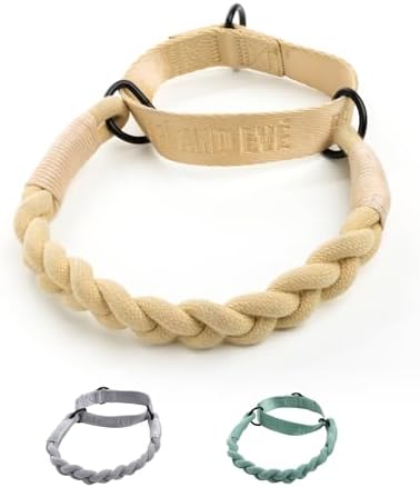 Fei & Eve Hand-Braided Martingale Dog Collar
