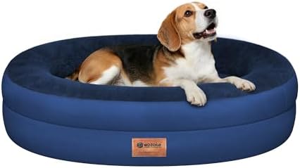 Waterproof Orthopedic Dog Bed for Medium Dogs, Navy