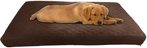 Water-Resistant Dog Bed - 2-Layer Memory Foam Dog Bed with Removable Washable Cover and Non-Slip Bottom