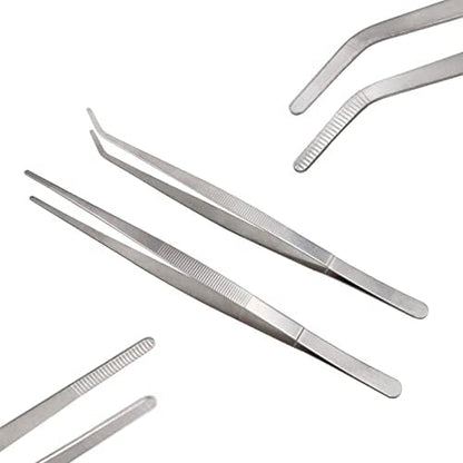 3in1 Feeding Tool Reptile Feeding Tongs Cricket Clamp Bug Scooper, Cleaning Supplies Scooper+ 2x Tweezers for Reptile, Hedgehog, Hamsters, Guinea Pig,Lizard, Spider Bearded Dragon (Green)