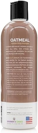 Bark2Basics Oatmeal Dog Shampoo, 16 oz - Natural Colloidal Oatmeal, Natural Ingredients, Calms Dry Itchy Irritated Skin, Moisturizes and Soothes the Skin and Coat, Professional Grade