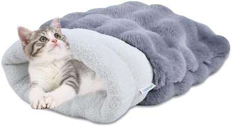 3 in 1 Semi-Enclosed Self Warming Burrow Cat Bed Sleeping Cave