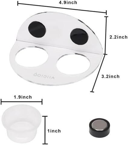 AIICIOO Crested Gecko Food Dish - Strong Magnetic Reptile Feeding Ledge for Bearded Dragon Lizard Crested Gecko Tank Accessories with 6 Pack Plastic Cup