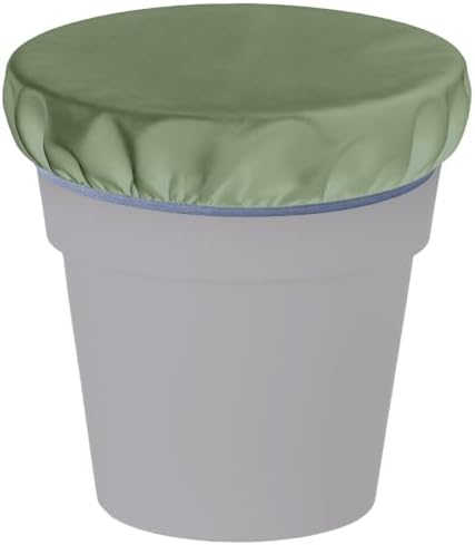 2-5 Gallon Horse Bucket Cover, Waterproof Horse Feed Bucket Cover, Lightweight and Easy to Use (Excluding Bucket, Olive Green)