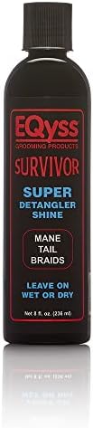 Eqyss Survivor Equine Horse Detangler - Smoothes Out Tangles, Mats, Knots - Enhances Shine, Softens Coat, Mane, Tail - for All Horses, USA-Made