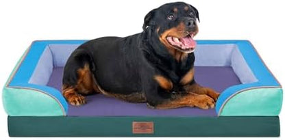 Comfort Expression Orthopedic Dog Bed for Extra Large Dogs with Bolster