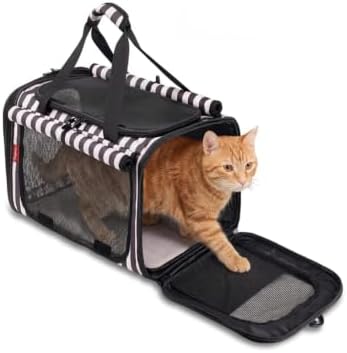 BurgeonNest Soft-Sided Cat Carrier for Cats up to 20 lbs