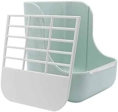 Litewoo Rabbit Hay Feeder 2 in 1 Automatic Guinea Pig Food Bowl, Green