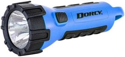 Dorcy 150 Lumen Floating Water Resistant LED Flashlight with Carabineer Clip, Blue (41-2514)