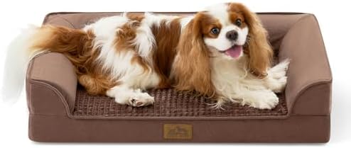 COZY KISS Orthopedic Dog Bed for Medium Small Size Dogs, U Shaped 30x20 in