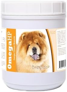 Healthy Breeds Chow Chow Omega HP Fatty Acid Skin and Coat Support Soft Chews 90 Count