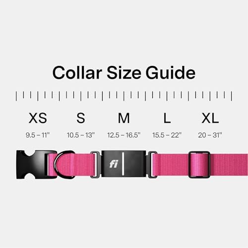 Fi Series 3+ GPS Dog Collar & Tracker, 12-Mo Membership Included, Pink XS