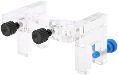 Fdit Aquarium Probe Holder Acrylic Clip Mount Secure 2 Probe Organizer for Fish Tank Sump Clear Acrylic 8 x 6 x 4.5 cm 1 Pack with 4 Screws Fits Glass up to 1.5 cm