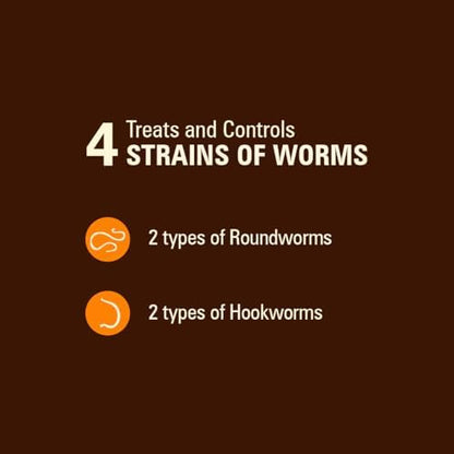 Worm X Plus 7 Way Liquid Dewormer for Dogs 2 oz Broad Spectrum Canine Anthelmintic Suspension Removes Hookworms and Roundworms for Dogs Up to 120 lbs